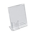 Azar Displays Sign Holder with Attached Brochure Holder, 11 x 8.5-inch 10/Pack