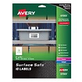 Avery Surface Safe Laser/Inkjet ID Labels, 2 x 3 1/2, White, 10 Labels/Sheet, 25 Sheets/Pack (6150