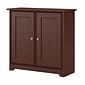 Bush Furniture Cabot 30"H Small Storage Cabinet with Doors, Harvest Cherry (WC31498)