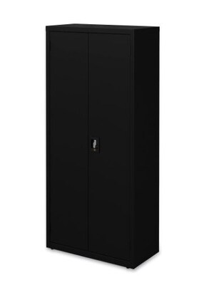 OIF 66H Steel Storage Cabinet with 3 Shelves, Black (CM6615BK)
