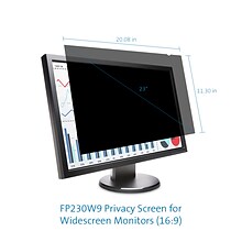 Kensington Anti-Glare Reversible Privacy Screen for 23 Widescreen Monitor (16:9) (K55798WW)