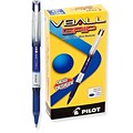 Pilot VBall Grip Rollerball Pens, Extra Fine Point, Blue Ink, Dozen (35471)
