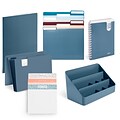 Poppin Get Your Desk 13-Piece Desk Organizer Set, Assorted Colors (109695)
