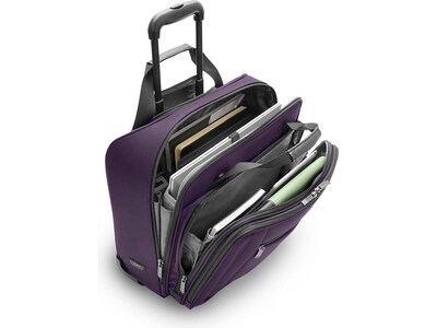 Solo New York Bryant 17.3" Polyester Rolling Laptop Bag, Purple Grape (PT138-33)