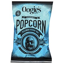 Oogies Snacks Wisconsin Cheddar 1848 Popcorn, 1 oz., 20 Bags/Box (856856001179)