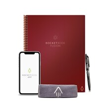 Rocketbook Fusion Smart Notebook, 8.5 x 11, 7 Page Styles, 42 Pages, Maroon (EVRF-L-RC-CMEFR)