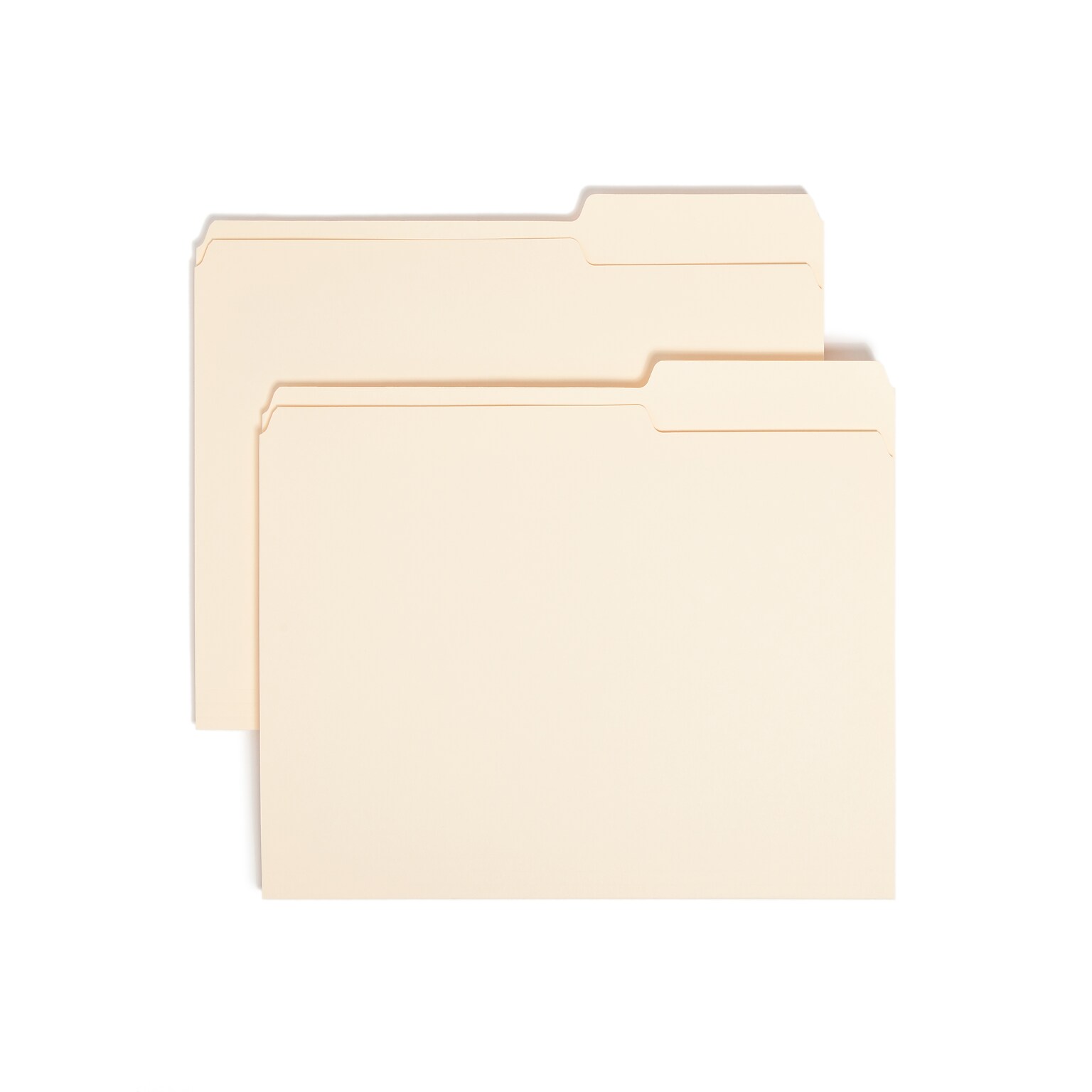 Smead File Folders, 2/5-Cut Tab, Letter Size, Manila, 100/Box (10385)