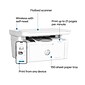 HP LaserJet M140w Wireless All-In-One Black & White Laser Print Scan Copy, Perfect for Home Office Instant Ink eligible (7MD72F)
