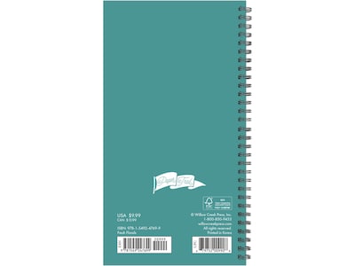 2024-2025 Willow Creek Fresh Floral 3.5 x 6.5 Academic Weekly & Monthly Planner, Paper Cover, Mult