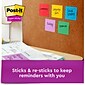 Post-it Super Sticky Notes, 3" x 3", Blue Paradise, 90 Sheet/Pad, 5 Pads/Pack (654-5SSBE)