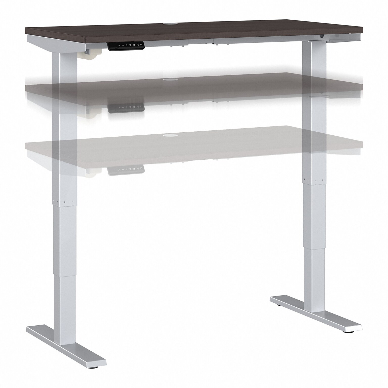 Bush Business Furniture Move 40 Series 48W Electric Adjustable Standing Desk, Storm Gray/Cool Gray Metallic (M4S4824SGSK)