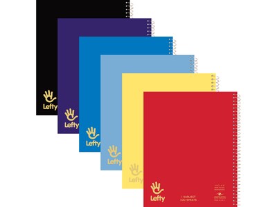 Roaring Spring Paper Products 1-Subject Notebooks, 8.5 x 10.5, Wide Ruled, 100 Sheets, Each (13505