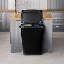 Hefty Dual Function XL Trash Can, 20.4 Gallons, Black, 2/Pack (HFTCOM2280075-2)