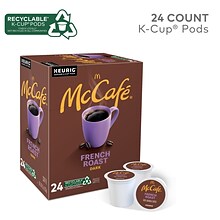 McCafe French Roast Coffee, Dark Roast, Keurig® K-Cup® Pods, 24/Box (5000201378)