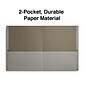 Quill Brand® 2-Pocket Folders, Gray, 25/Box (712530)