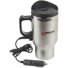 Wagan 12 Volt Deluxe Double Wall Stainless Steel Heated Travel Mug (WGN6100)