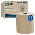 Scott Essential Hardwound Paper Towel, 1-Ply, 12 Rolls/Carton (04142)