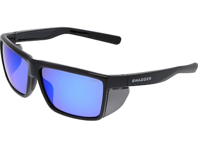 MCR Safety Swagger SR2 Safety Glasses, Blue Diamond Mirror Lens (SR218B)