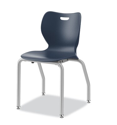 HON SmartLink 18”Student Stacking Chair, Polymer, Regatta/Platinum, 4/Carton (HONSL4L18EREP)