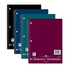 Roaring Spring Paper Products 1-Subject Notebooks, 8 x 10.5, Wide Ruled, 70 Sheets, Assorted Color