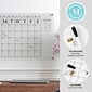 Martha Stewart Grayson Acrylic Black Print Dry Erase Wall Calendar with Notes, 24" x 18" (BRAC4560BKCLRBK)