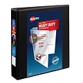 Avery Heavy Duty 1 1/2 3-Ring View Binders, One Touch EZD Ring, Black (79-695)
