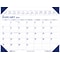 2024 House of Doolittle Executive 24 x 19 Monthly Desk Pad Calendar, White/Blue (180-24)