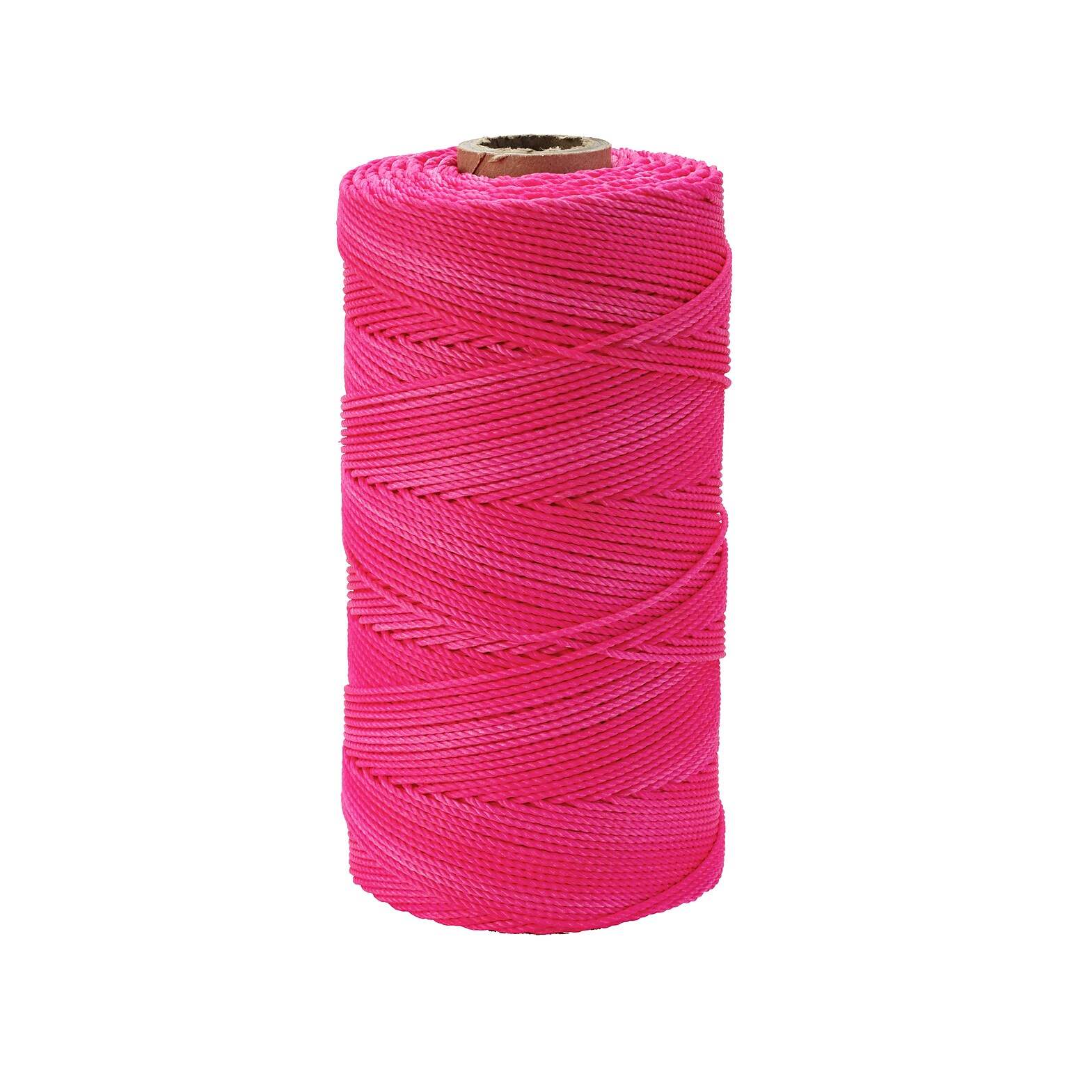 Mutual Industries Nylon Braided Mason Twine, 0.06 x 1000 ft., Glo Pink, 4/Pack (14662-175-1000)