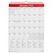 2024 Staples 12 x 17 Wall Calendar, White/Red (ST53913-24)