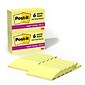 Post-it Super Sticky Notes, 3" x 5", Canary Collection, 90 Sheet/Pad, 12 Pads/Pack (65512SSCY)