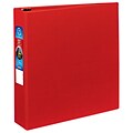 Avery Heavy Duty 2 3-Ring Non-View Binders, One Touch EZD Ring, Red (79582)