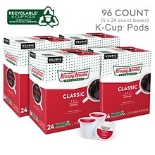 Krispy Kreme Classic Coffee Keurig® K-Cup® Pods, Medium Roast, 96/Carton (06110CT)