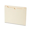 Quill Brand® Reinforced File Jacket, 1 Expansion, Letter Size, Manila, 50/Box (4910)