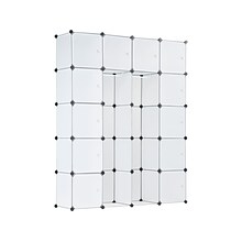 Mount-It! 69.7 x 42.1 Portable Closet Rack, White/Black, Plastic (WI-4031)