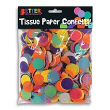 Better Office Products Tissue Paper Confetti Multicolored 10,000 Pieces (00660)
