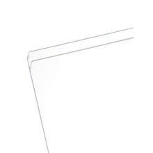 Smead File Folders, 1-Tab, Letter Size, White, 100/Box (12810)