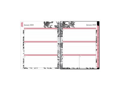 2024 Blue Sky Analeis 8.5 x 11 Weekly & Monthly Planner, Black/White (100001-24)