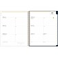 2024-2025 Blue Sky Day Designer Peyton Navy 8.5" x 11" Academic Weekly & Monthly Planner, Plastic Cover, Multicolor