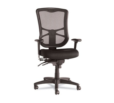 Alera Elusion Series Mesh Back Fabric Computer and Desk Chair, Black (ALEEL41ME10B)