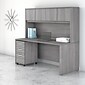 Bush Business Furniture Studio C 71"W Desktop Hutch, Platinum Gray (SCH172PG)