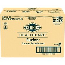 Clorox Healthcare Fuzion All-Purpose Cleaners & Spray Disinfectant, Unscented, 32 oz., 9/Carton (314