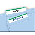 Avery Laser/Inkjet File Folder Labels, 2/3 x 3 7/16, Green, 252/Pack (5203)