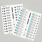 Avery The Mighty Badge Laser Printable Insert Sheets, 1" x 3", Clear, 20 Inserts/Sheet, 5 Sheets/Pack, 100 Inserts/Pack (71210)