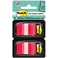 Post-it Flags, 1 Wide, Red, 100 Flags/Pack (680-RD2)