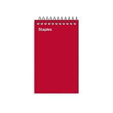 Staples® Memo Pads, 3 x 5, College Ruled, Assorted Colors, 75 Sheets/Pad, 5 Pads/Pack (TR11491)