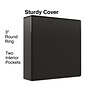 Simply® View Economy Binders with Round Rings, Black, 3"