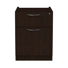 Alera Valencia Series 3/4 Box/file Pedestal, 15 5/8w X 20 1/2d X 19 1/4h, Espresso