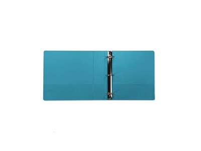 Samsill Earth's Choice 2" 3-Ring Fashion View Binder, Turquoise, 2/Pack (SAMU86677)