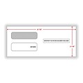 ComplyRight Self Seal Security Tinted Double-Window Tax Envelopes, 3 7/8 x 8 3/8, 50/Pack (DW19WS5