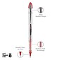 uniball Vision Elite Rollerball Pens, Bold Point, 0.8mm, Red Ink (69023)